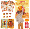 Thanksgiving Games – 4 in 1 Thanksgiving Games Crafts Kids Family Children
