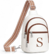 YOOLIFE Initial Sling Crossbody Bag