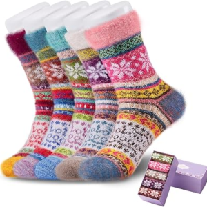 ICEIVY 5 Pair Winter Cozy Socks