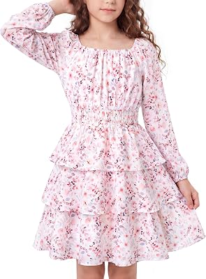 HOZIY Long Sleeve Floral Dresses