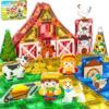 IGIVI Mini Magnetic Tiles Farm Travel Set