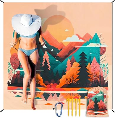 Beach Blanket Waterproof Sandproof Extra Large