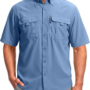 BETBO-BIDET Mens Short Sleeves Fishing Shirts