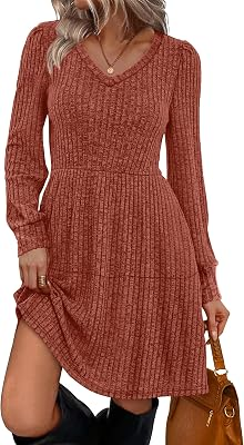 SAMPEEL Baby Doll Sweater Dress