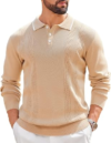 COOFANDY Mens Knit Polo Sweaters