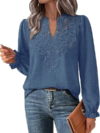 WIHOLL Lace Long Sleeve Boho Tops