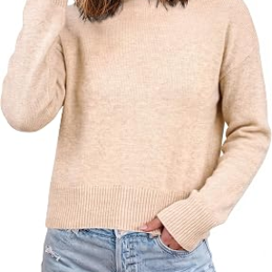 ANRABESS Women’s Long Sleeve Cropped Lightweight Sweaters