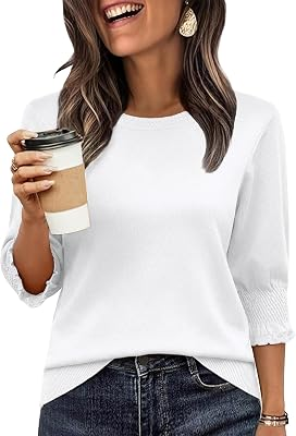 TOTATUIT Women 3/4 Sleeve Sweaters