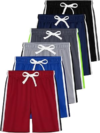 YERIOK 6 Pack Boys Athletic Basketball Shorts