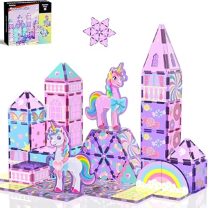 GobiDex Magnetic Building Blocks Unicorn Toys for Girls Age 4-6