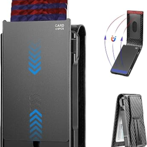 Wallet for Men, Ultra Slim Credit Card Holder 10-12 Cards, RFID Blocking