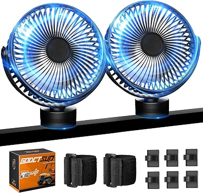 GODCTSUP Golf Cart Magnetic Fan