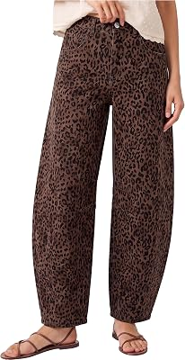 LUVAMIA Barrel Jeans