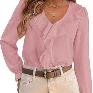 PRETTYGARDEN Womens Blouses