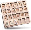 CYHDDDR Wooden Mahjong Practice Board Solo Play