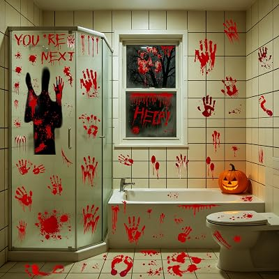 TRAPLACE 67 PCS Bloody Halloween Decor