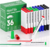 White Board Markers Dry Erase 36 Pack Bulk, 2 mm Fine Bullet Tip, Low-Odor Plant-Based Ink, 4 Colors for Classroom, Office & Home Use | Premium Dry Erase Marker Set