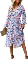 PRETTYGARDEN Floral Maxi Dress