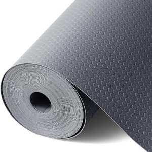 Shelf Liners for Kitchen Cabinets Non-Slip Drawer Liner Non Adhesive Cupboard Mat EVA Material Refrigerator Mats Fridge Liner Washable for Shoerack, Storage and Desks 17.3 x 393.7 Inches