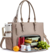 LOVEVOOK Work Tote Bag for Women with Lunch Compartment fits 15.6″ Laptop | 3-in-1 lunch work bag,giant tumbler holder,water-resitant laptop tote,handbag purse for teacher&nurse&college&travel&office