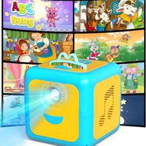 Anweller Story Projector for Kids – Starry Sky Night Light with 8 Lullabies, 8 Nursery Rhymes & Storytelling for Bedtime and Early Childhood Learning, Ages 3+