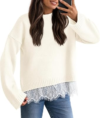 MEROKEETY Womens Sweaters