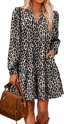 OFEEFAN Long Sleeve Dresses