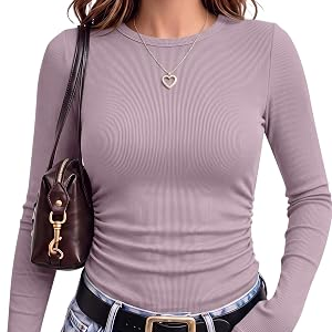 ANRABESS Womens Long Sleeve Shirts