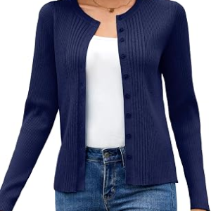 TOTATUIT Womens Crewneck Cardigan