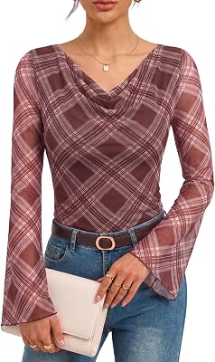 GRACE KARIN Boho Mesh Blouse