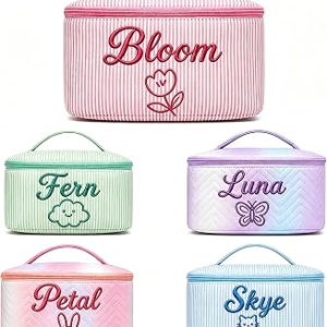 VKPOYNRO Personalized Customized Makeup Bag