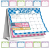 Small Desk Calendar 2026-2027 Standing Flip – 18-Month 2026 Desk Calendar Small for Home, Office & School, Standing Desks Calendars 2026-2027, Mini Desks Calendars, Back to School Teacher Gifts