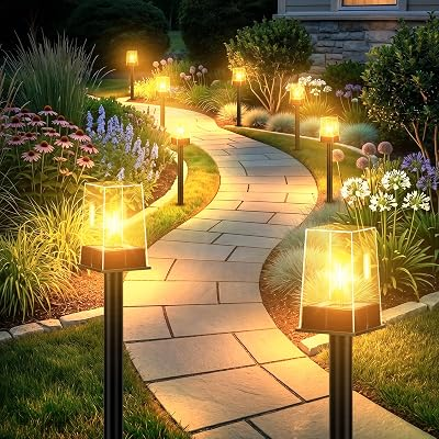 NACINIC Solar Pathway Lights Outdoor 8 Pack