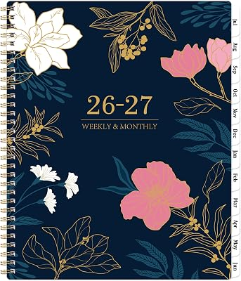 Planner 2026-2027 - Academic Planner 2026-2027 Weekly and Monthly, 8.5" x 11", July 2026 - June 2027, Calendar Planner Spiral Bound with 12 Monthly Tabs