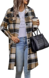 PRETTYGARDEN Womens Plaid Shacket Jacket