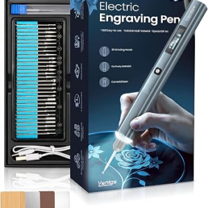 Vanlgs Engraving Pen for Metal Wood Glass Plastic Gift for Teens, Grey Pro