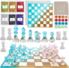 Resiners Chess Resin Mold Set, 3D Silicone Chess Checkers & Chess Board