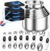 VFUNI Magnetic Measuring Cups and Spoons Set