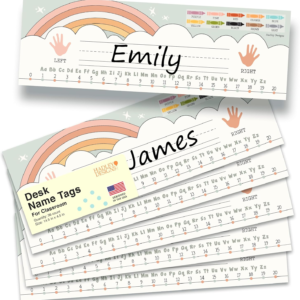 Desk Name Tags for Classroom, 36pcs Nameplate & Student Name Tags for Desks