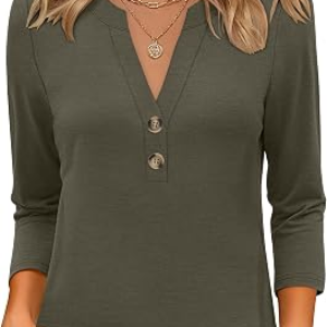 ANRABESS 3/4 Sleeve Shirt