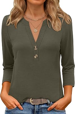 ANRABESS 3/4 Sleeve Shirt