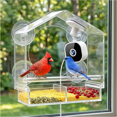 LONGPLUS Smart Window Bird Feeder