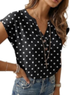 LEPUNUO Womens Summer Henley Tops