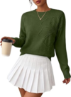 ANRABESS Long Sleeve Flower Sweaters