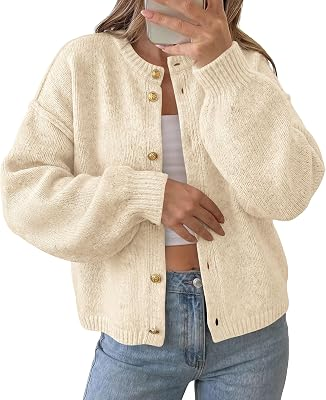 PRETTYGARDEN Womens Knit Cardigan Sweaters