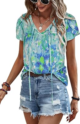 ANGASHION Women's Floral Blouse