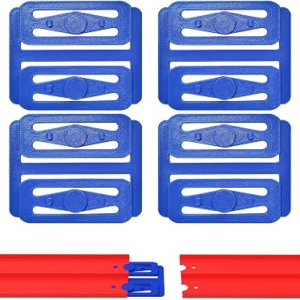 2 Lane Track Spacers Compatible with Hot Wheels, Racetrack Connectors, 4 Pack