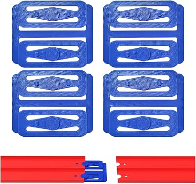 2 Lane Track Spacers Compatible with Hot Wheels, Racetrack Connectors, 4 Pack
