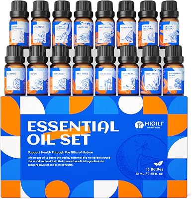 HIQILI Top 16 Essential Oils Set