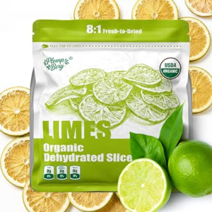Organic Dehydrated Lime Slices Dried Limes, Cocktails Garnish Sugar Free